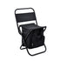 Foldable Camping Chair with Integrated 10L Insulated Cooler Bag - Black