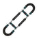 Blue Black Adjustable U-Shaped Arm Exerciser - For Home Fitness Strength Training (40kg)