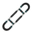 Blue Black Adjustable U-Shaped Arm Exerciser - For Home Fitness Strength Training (40kg)
