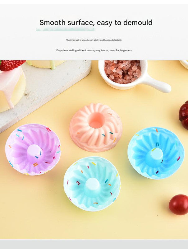 Style 5 Silicone Mini Cake Molds (30 Pack) -  For Cupcakes, Desserts (7x6.8x3cm)