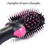 Red 3-in-1 Hot Air Brush Hair Dryer & Styler - Volumizer, Straightener, Curler