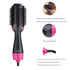 Gold 3-in-1 Hot Air Brush Hair Dryer & Styler - Volumizer, Straightener, Curler