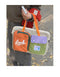 White Color Block Canvas Laptop Tote Bag - Funky Multi-Pocket Design for Women (37*31*3cm)