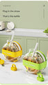 Red Portable Press-Release Ice Cube Maker Bottle - Makes 12 Cubes, Doubles as Bottle