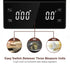 Digital Coffee Scale with Timer - 0.1g Precision, USB Rechargeable, Pour Over & Espresso