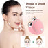 Pink Microcurrent Face Lifting Massager - Sonic Vibration, V-Shape Sculpting