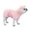 Pink Hooded Dog Bathrobe - Super Absorbent, Adjustable Fit, Cozy Pet Towel (Size : XS)
