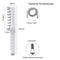 Handheld Pet Grooming Shower Sprayer - With Comb Teeth Hose & Adapters