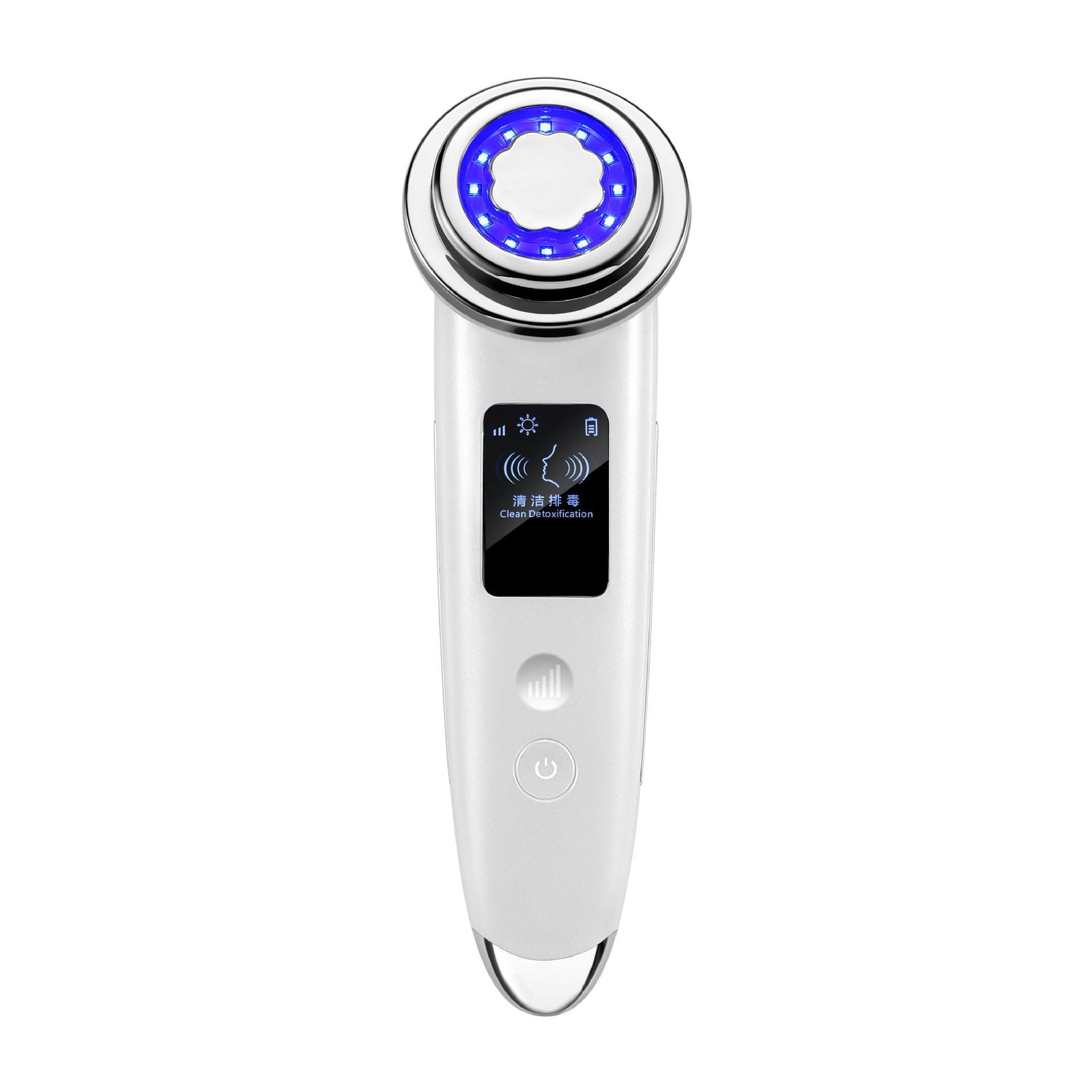 Portable EMS Face Sculpting Tool - LED Photon, Hot Compress, Vibration for Radiant & Firm Skin