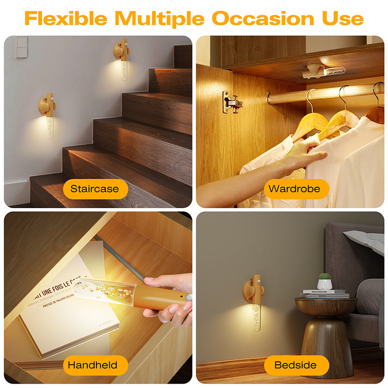 Smart Motion Sensor LED Night Light - Rechargeable & Magnetic