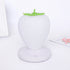 White Cute Silicone Strawberry Night Light - USB Rechargeable, Touch Control