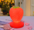 Red Cute Silicone Strawberry Night Light - USB Rechargeable, Touch Control