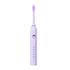 Advanced Sonic Toothbrush: 5 Cleaning Modes, 2-Min Timer, USB Fast Charge, Purple (4 brush heads)