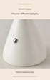 Red Mushroom LED Table Lamp - Rechargeable, 3-Color Touch Dimmable, USB-C