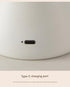 Red Mushroom LED Table Lamp - Rechargeable, 3-Color Touch Dimmable, USB-C
