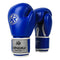Blue And Silver Durable 10oz PU Leather Boxing Gloves - Padded & Ventilated for Training