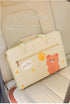 Pink Foldable Car Back Seat Organizer Tray - PU Leather Travel Desk with Tablet Holder