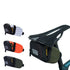 Green And Black Water-Resistant Bicycle Saddle Bag - 1.3L Reflective Seat Pack for Road & Mountain Bikes