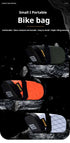 Orange And Black Water-Resistant Bicycle Saddle Bag - 1.3L Reflective Seat Pack for Road & Mountain Bikes