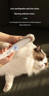 Green Rechargeable Pet Grooming Clipper with Built-in Vacuum - Low Noise Hair Trimmer for Dogs & Cats