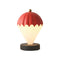 Red Rechargeable Hot Air Balloon LED Touch Lamp - 3-Color Nordic Style Desk Light