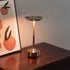 Black Elegant Aluminum Alloy Rechargeable LED Touch Lamp - 3-Color Dimmable Cordless Table Light