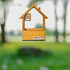 Brown Charming Wooden House Hanging Bird Feeder - Attract Wild Birds to Your Garden