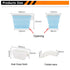 2 Pcs Green Collapsible Silicone Food Storage Container - Microwave & Freezer Safe Lunch Box