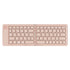 Pink Ultra-Slim Foldable Bluetooth Keyboard - Portable Wireless Rechargeable Travel Keyboard for iOS Android Windows Devices