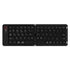 Black Ultra-Slim Foldable Bluetooth Keyboard - Portable Wireless Rechargeable Travel Keyboard for iOS Android Windows Devices