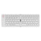 White Ultra-Slim Foldable Bluetooth Keyboard - Portable Wireless Rechargeable Travel Keyboard for iOS Android Windows Devices