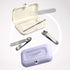 2 Sets Purple Portable 4-Piece Manicure Set - Compact Nail Grooming Kit with Stainless Steel Clippers, File & Stylish Case