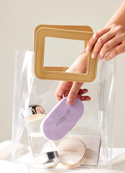 Beige Compact 7-Piece Manicure Set - Stainless Steel Nail Grooming Kit with Stylish Travel Case