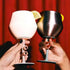 2 Pcs Green and Silver Detachable Stainless Steel Wine Glass - 14oz (420ml) Portable Stemmed Goblet for Outdoors & Travel