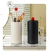Black Automatic Lifting Makeup Brush Holder - Dustproof Desktop Organizer with Lid & Compartments