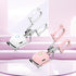 Pink USB-C Rechargeable Heated Eyelash Curler - Gentle Long-Lasting Lift with 2 Temperature Modes & Cute Cat Ear Design
