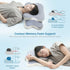Light Pink Ergonomic Butterfly Memory Foam Pillow - Cervical Neck Support for Side, Back & Stomach Sleepers, Orthopedic Contour Design