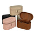 Black Elegant PU Leather Makeup & Toiletry Bag - Large Capacity Travel Cosmetic Organizer with Brush Holder