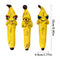 3 Pcs (Style 1+Style 2+Style 3) Yellow Whimsical Magic Banana Monster Figurine - Quirky Resin Art Decor for Home & Party