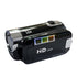 Black Capture Life's Moments: HD 1080P Digital Camcorder - 16MP Photos, 16X Digital Zoom, 2.7" LCD Screen