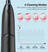 Black Advanced Portable Water Flosser - Rechargeable Oral Irrigator, IPX7 Waterproof, 4 Cleaning Modes for Deep Dental Care