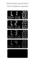 Black Background With Blue,Green and White Light Sleek Large LED Digital Wall & Desk Clock - Remote Control, Temperature, Humidity, Dual Alarms, Calendar