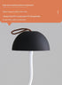 Gold Three-dimensional stripes Sleek Minimalist LED Mushroom Table Lamp - Rechargeable 3-Color Touch Control, Bar & Ambient Light