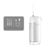 White Advanced Portable Water Flosser - USB Rechargeable Cordless Oral Irrigator, 3 Modes, IPX7 Waterproof for Travel & Home
