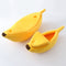 Yellow Cozy Banana Peel Pet Bed - Plush & Warm Cave House for Cats & Small Dogs (Large)