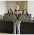 Black Stylish Geometric Pattern Travel Duffel Bag - Large Capacity Lightweight Weekender & Gym Bag