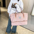 Pink Chic 3-Piece Quilted Travel Bag Set - Duffel, Crossbody Sling & Toiletry Pouch - Large Capacity & Lightweight