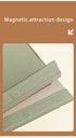 Beige Professional A4 PU Leather Document Bag - Waterproof Handheld File Folder Portfolio for Business & Conference