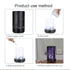 Khaki and Black Forest Design Iron Essential Oil Diffuser - 7 Color LED Ultrasonic Cool Mist Humidifier 100ml