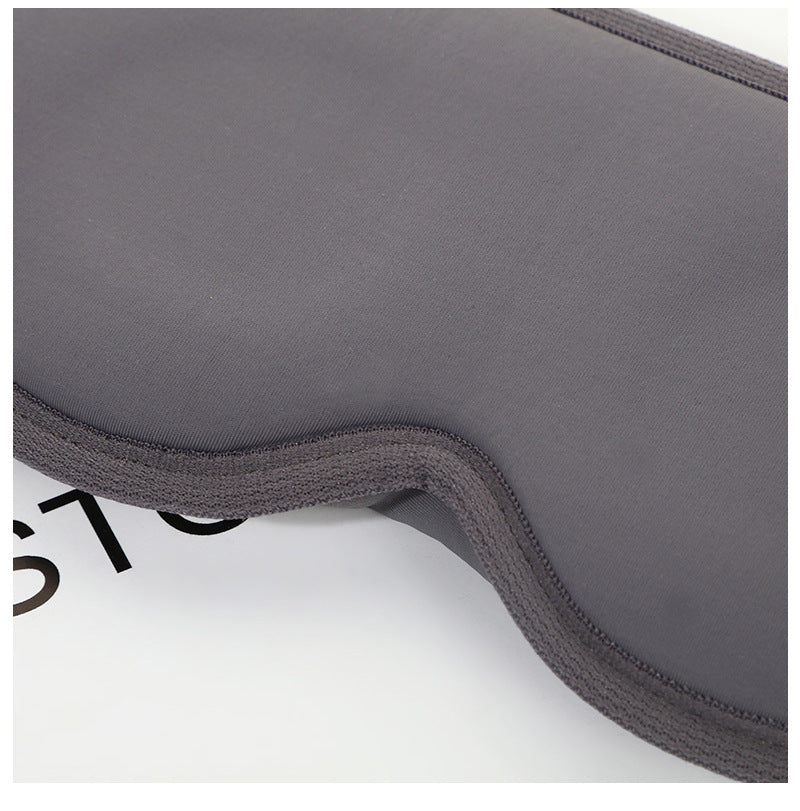 2 Pcs Grey 3D Contoured Eye Mask - Total Blackout, Pressure-Free Memory Foam, Skin-Friendly & Breathable for Deep Rest